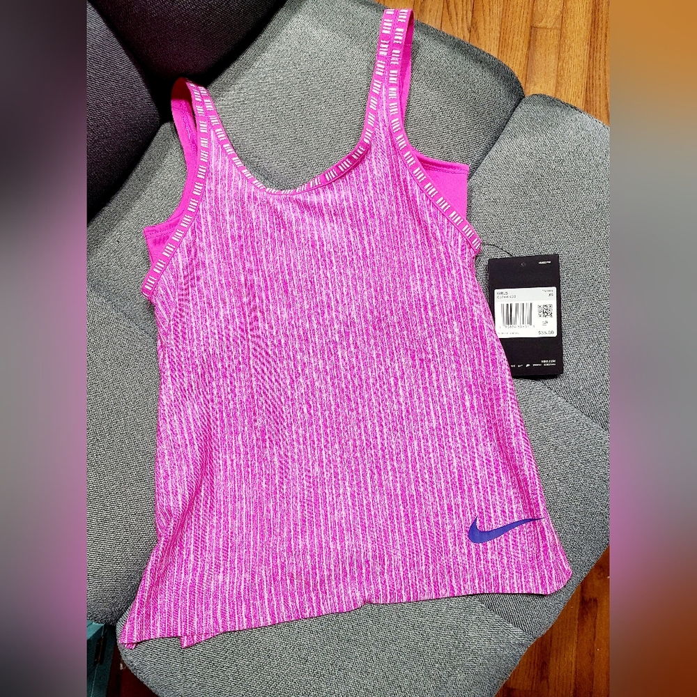 Nike Girl Vibrant Pink Tank Top